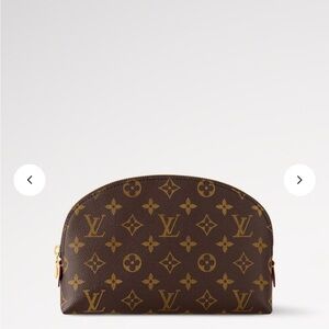 Louis Vuitton Monogram Dome Cosmetic Case - Brown & Gold